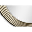 Contemporary Circular Recessed Silver Mirror