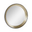 Contemporary Circular Recessed Silver Mirror