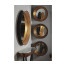 Contemporary Circular Recessed Silver Mirror