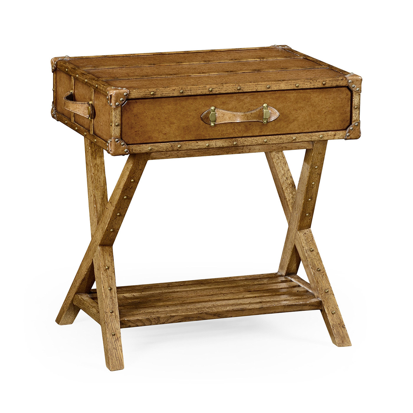Travel Trunk Style Side Table