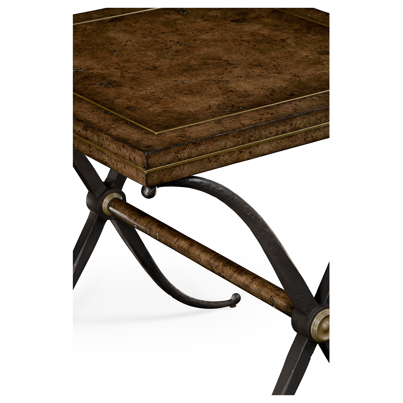 Small Hammered Iron Side Table