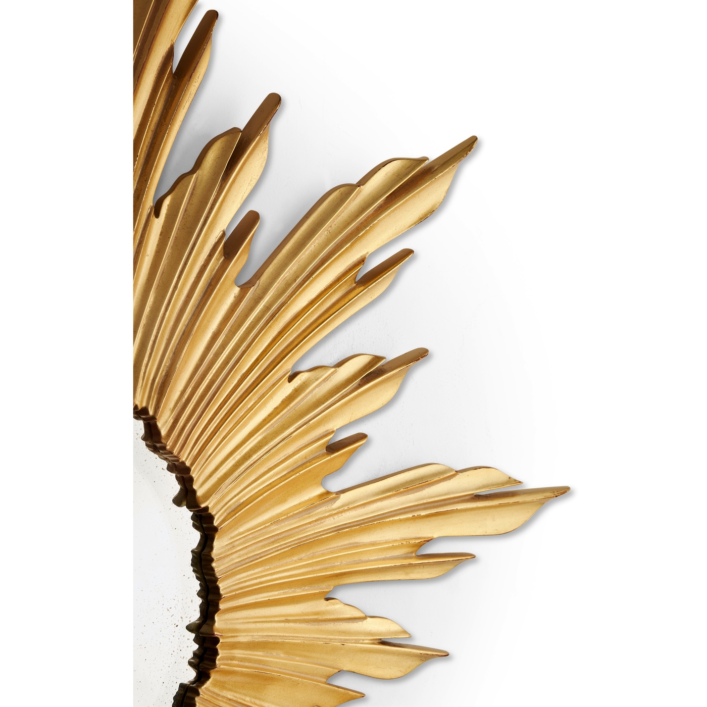 Small Gilded Sunburst Mirror
