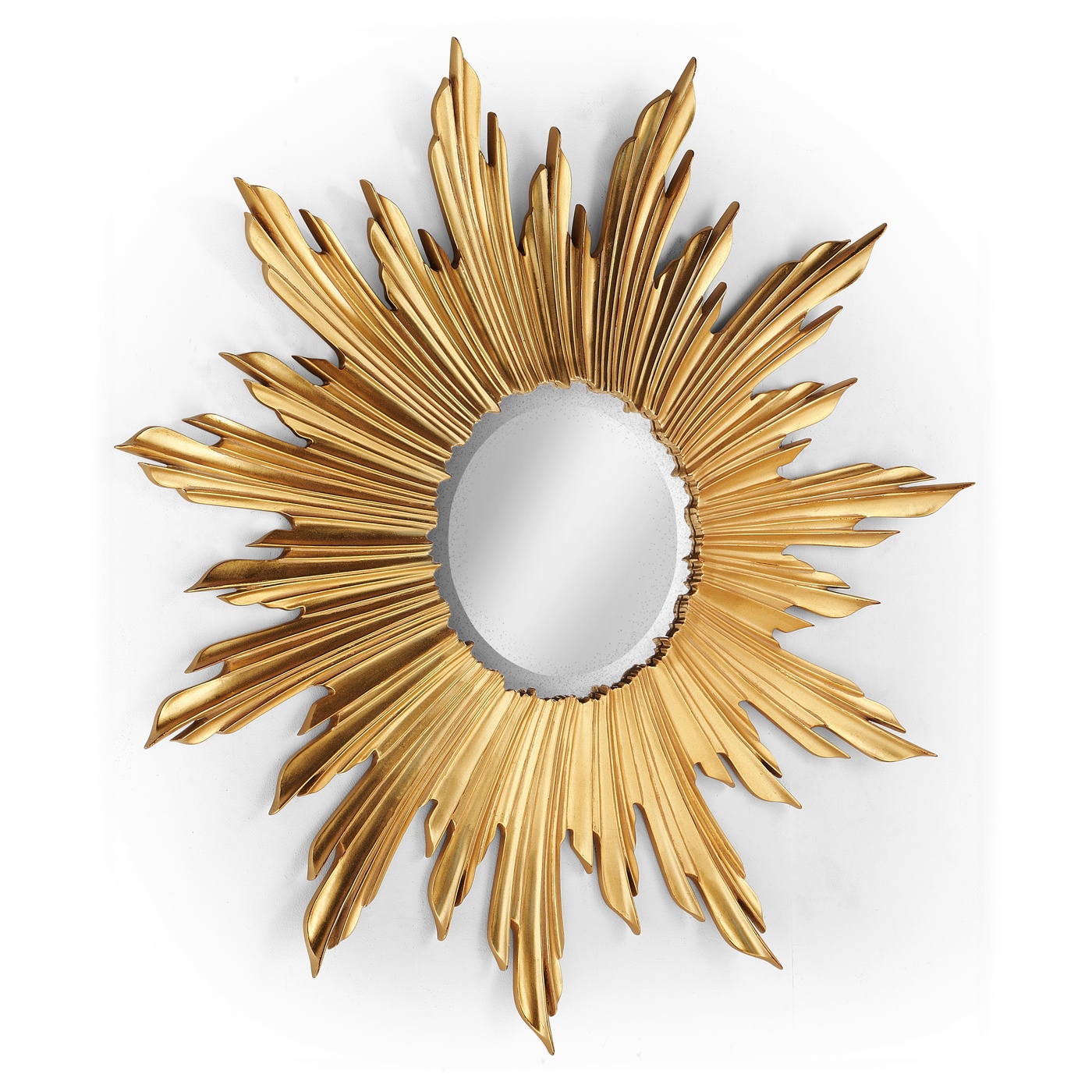 Small Gilded Sunburst Mirror