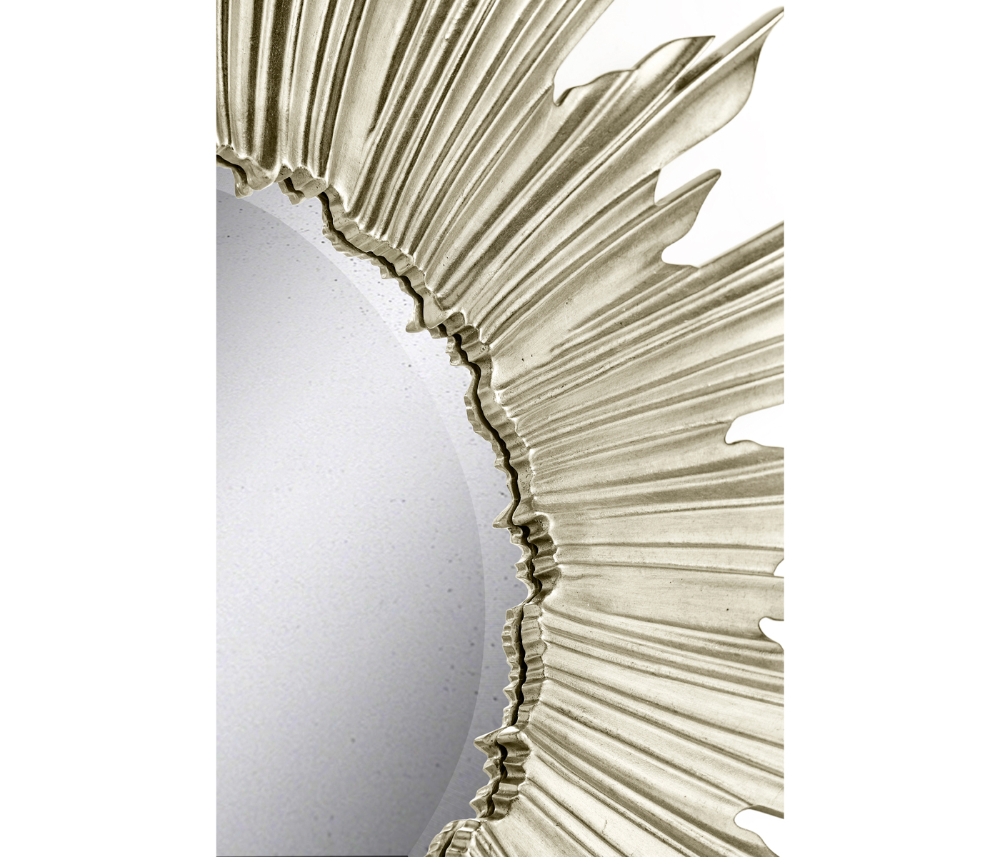 Small Silver Sunburst Mirror