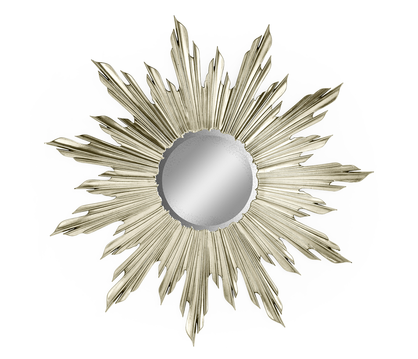 Small Silver Sunburst Mirror