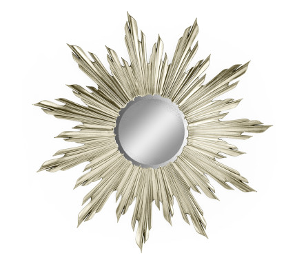 Small Silver Sunburst Mirror