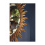 Large black sunburst mirror