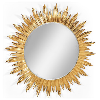 Large gilded sunburst mirror
