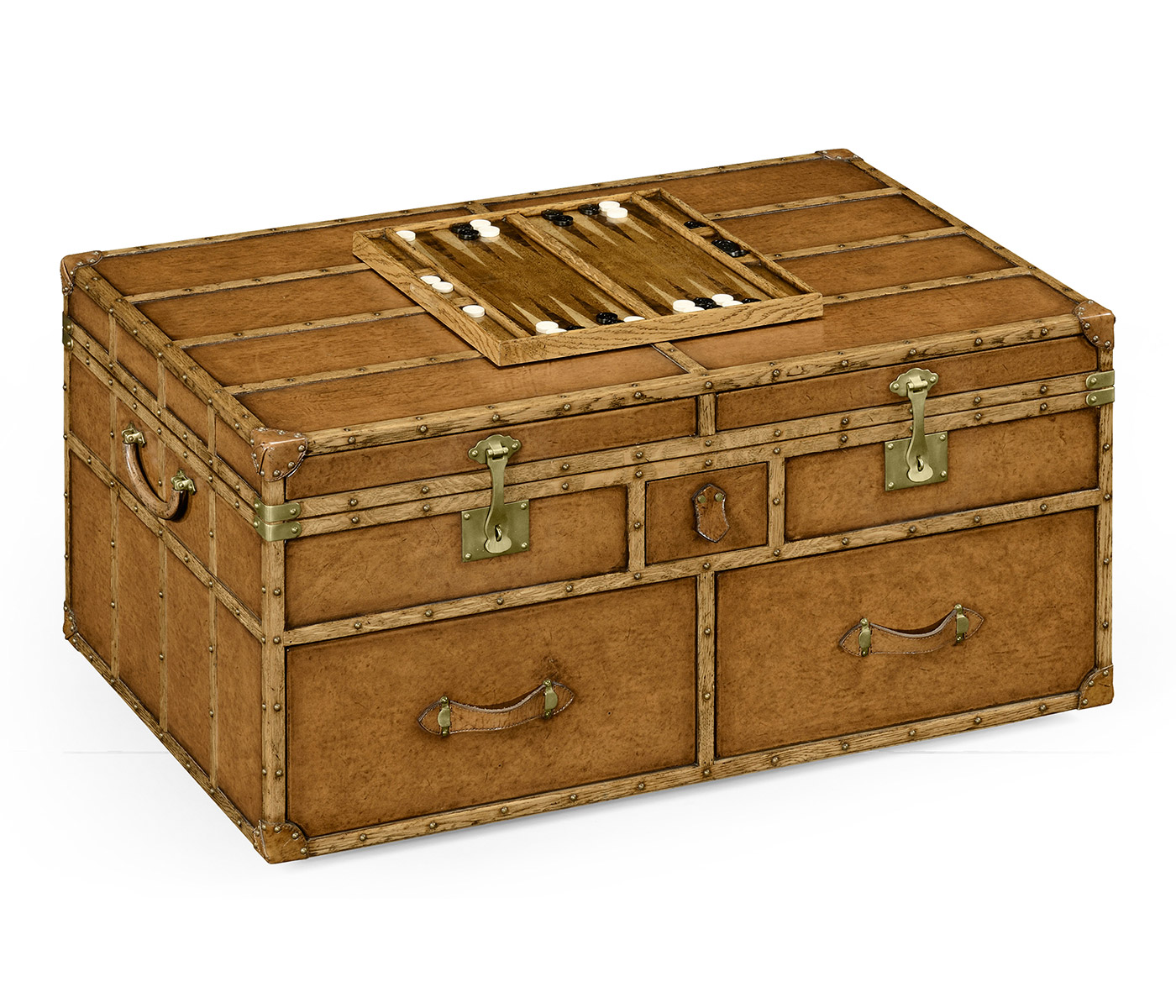 Travel Trunk Style Coffee Games Table