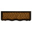 French style black finish console parquet top