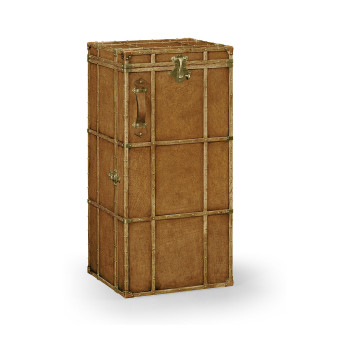 Travel Trunk Style Wine and Cocktail Cabinet