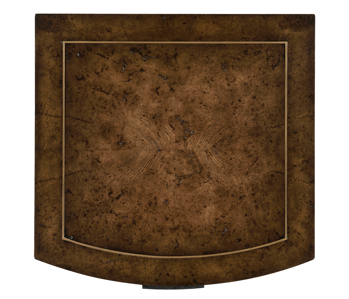 Burl oak chest three drawers