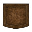 Burl oak chest three drawers