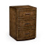 Burl oak chest three drawers