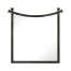 Bronze iron mirror with curved top