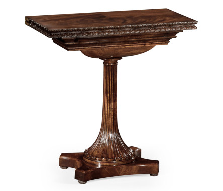 William IV Mahogany Games Table with Secret Storage