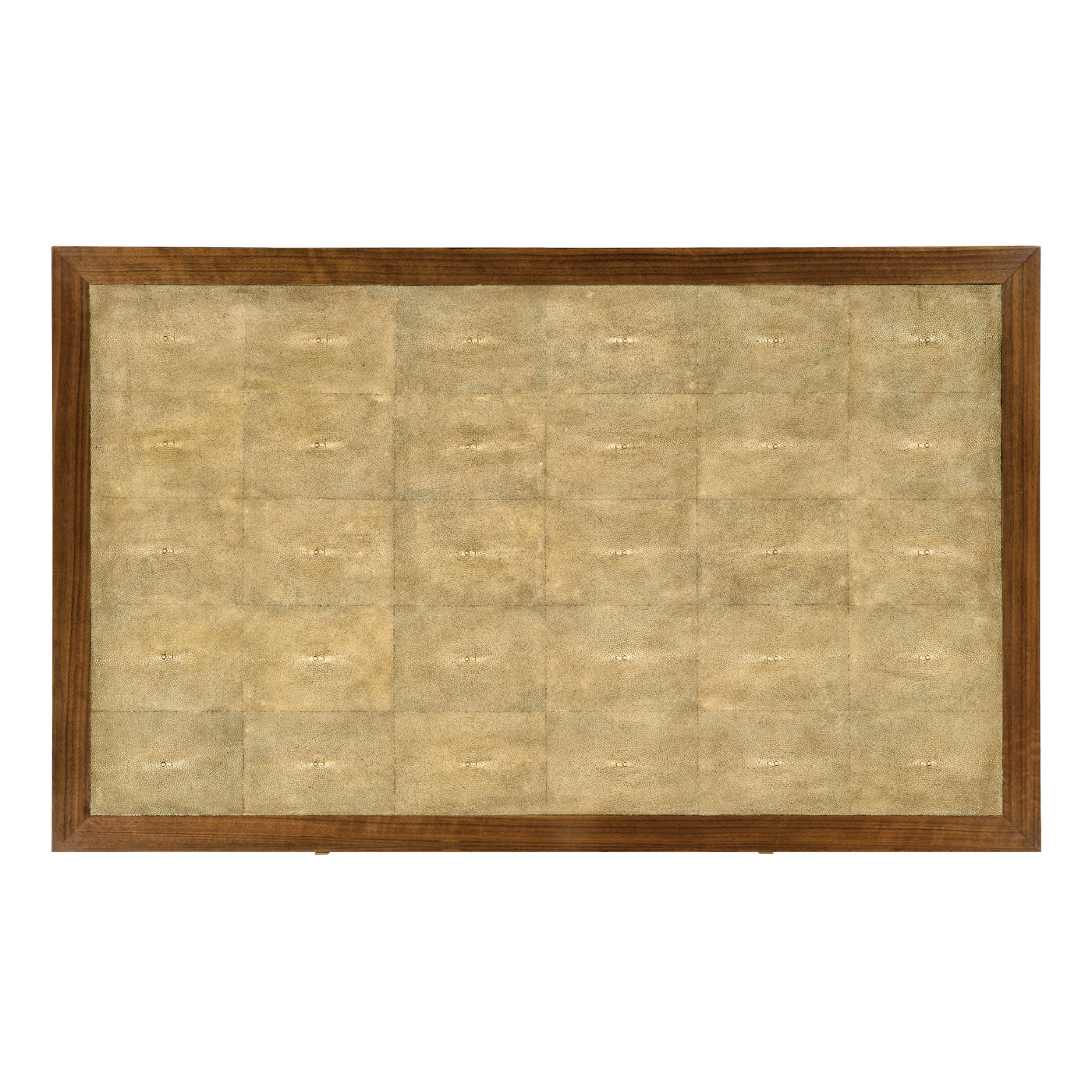 Ivory Shagreen Coffee Table with Drawers