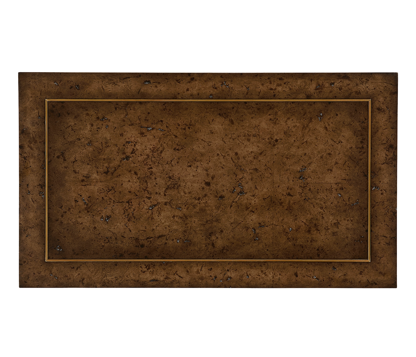 Hammered iron two tier table