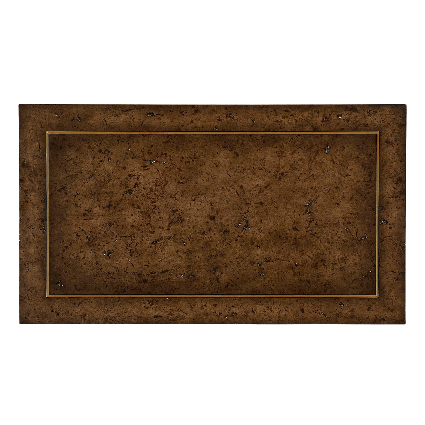 Hammered iron two tier table