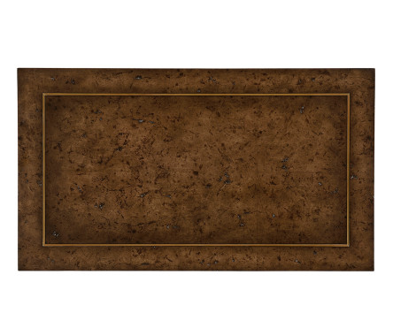 Hammered iron two tier table