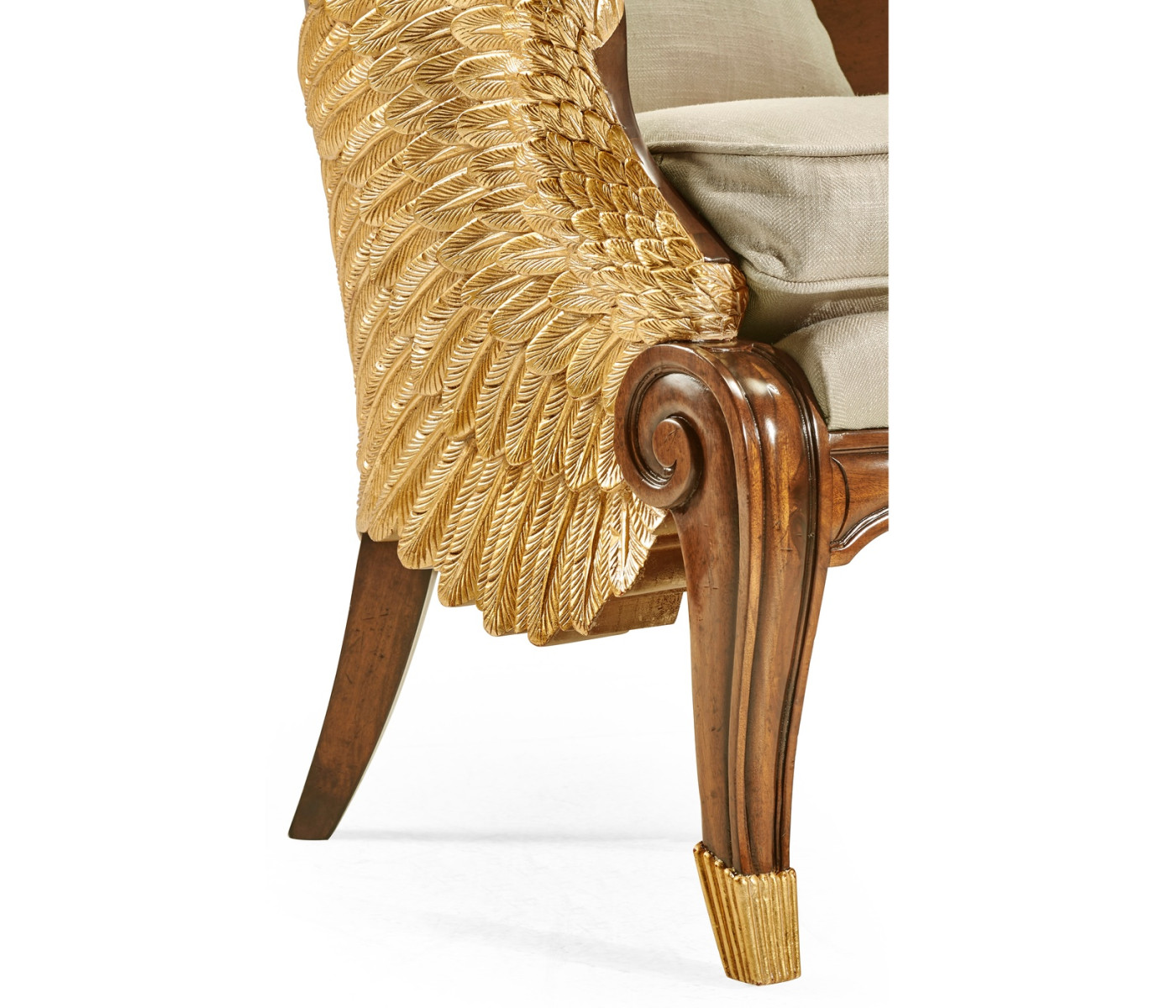 Empire Style Winged Chair