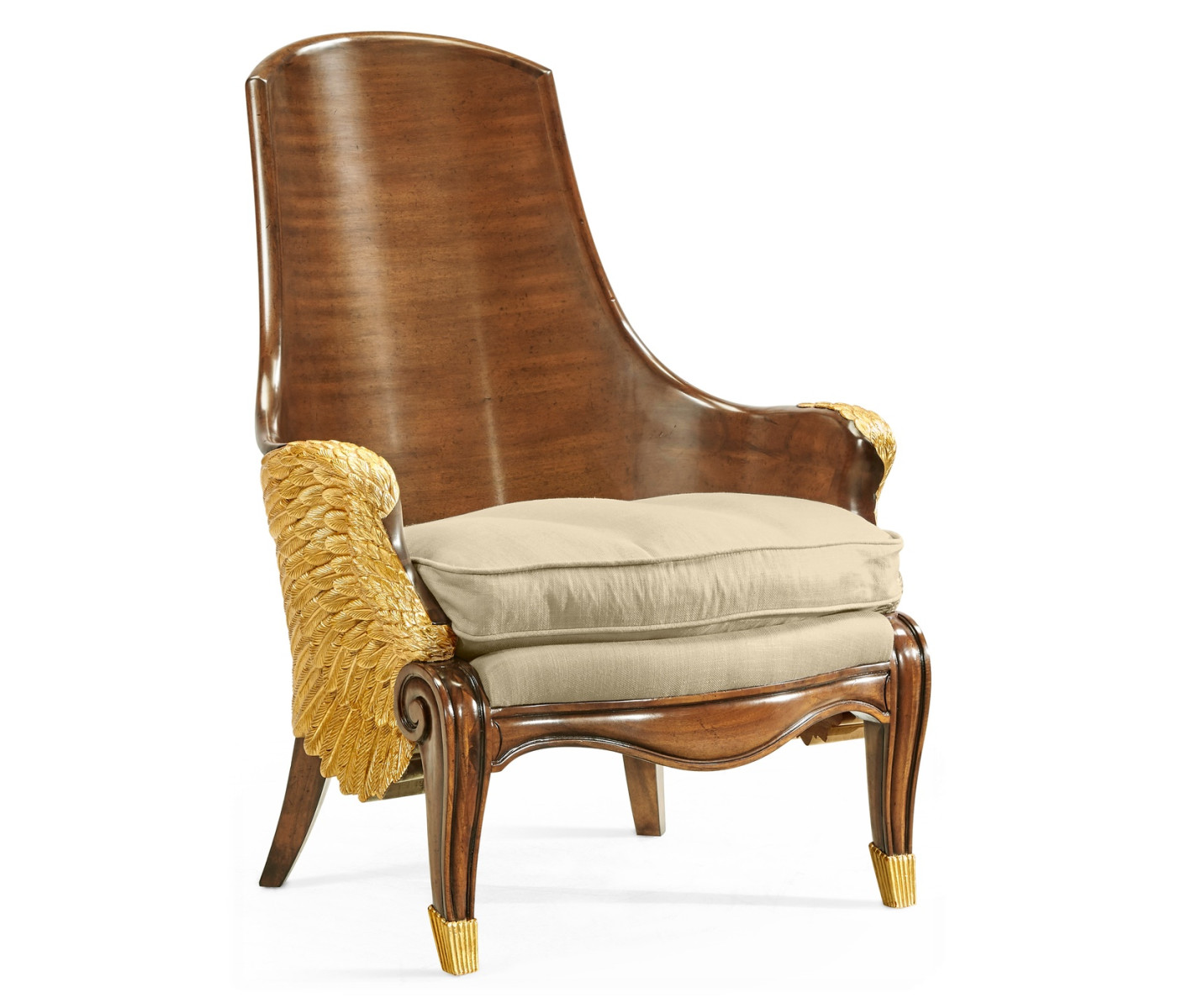 Empire Style Winged Chair