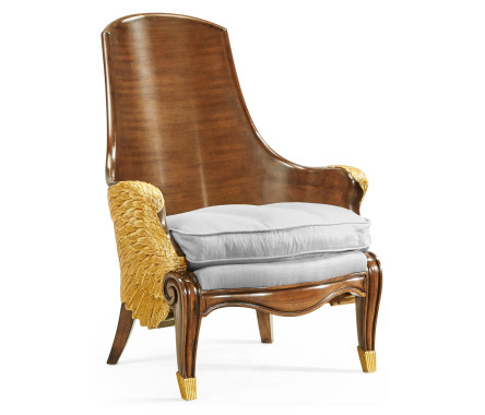 Empire Style Winged Chair