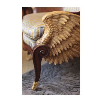 Empire Style Winged Chair
