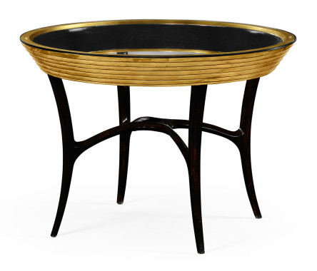 Stepped Gilded Circular Centre Table
