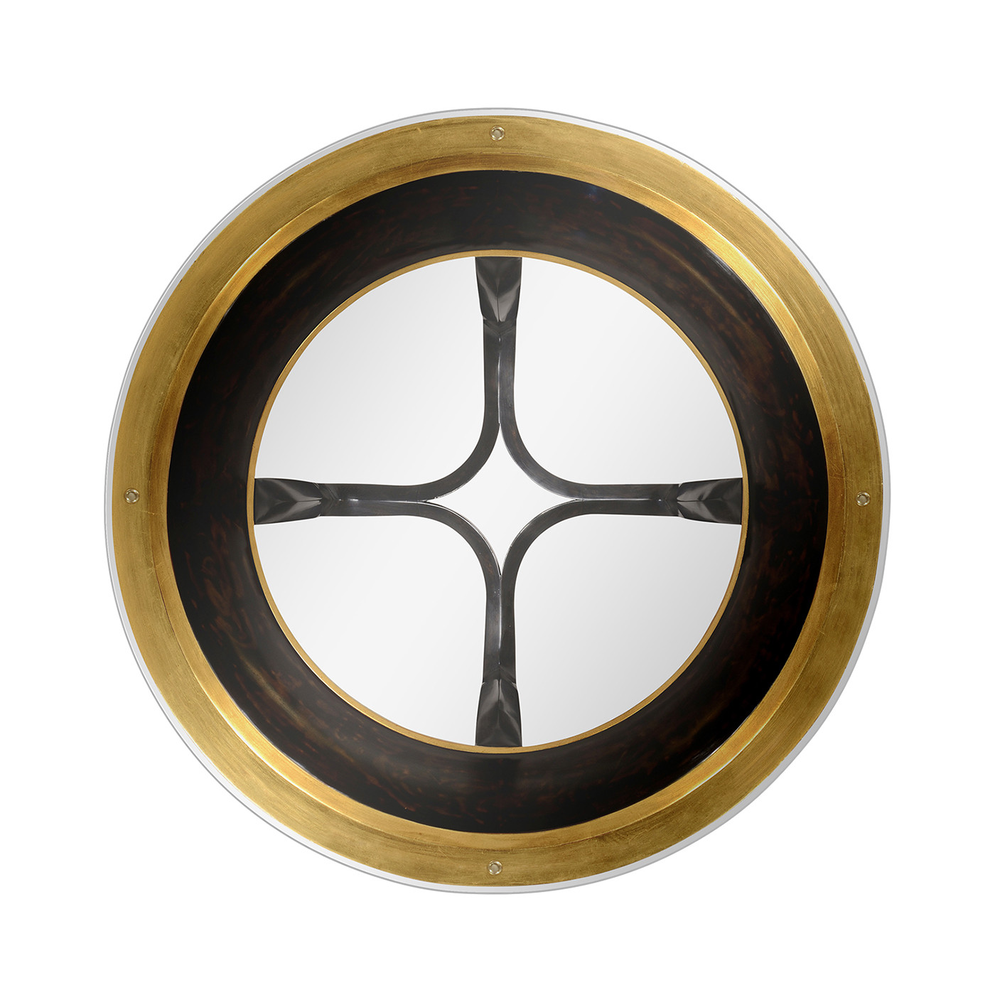 Stepped Gilded Circular Side Table