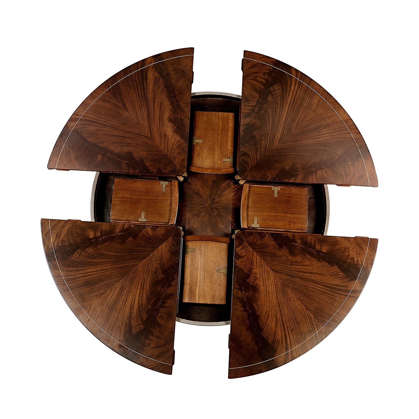 Mahogany Round Dining Table 59