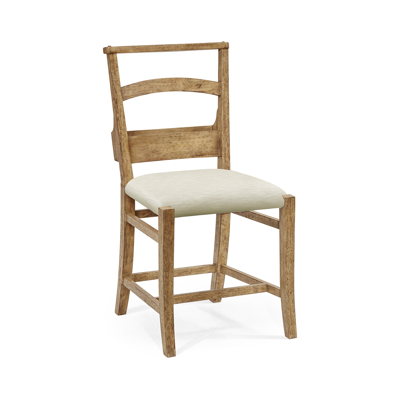 Rustic Light Driftwood Church Dining Side Chair