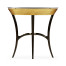 Stepped Gilded Oval Side Table