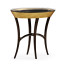 Stepped Gilded Oval Side Table