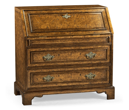 Queen Anne Pollard Bureau Cabinet (Base)