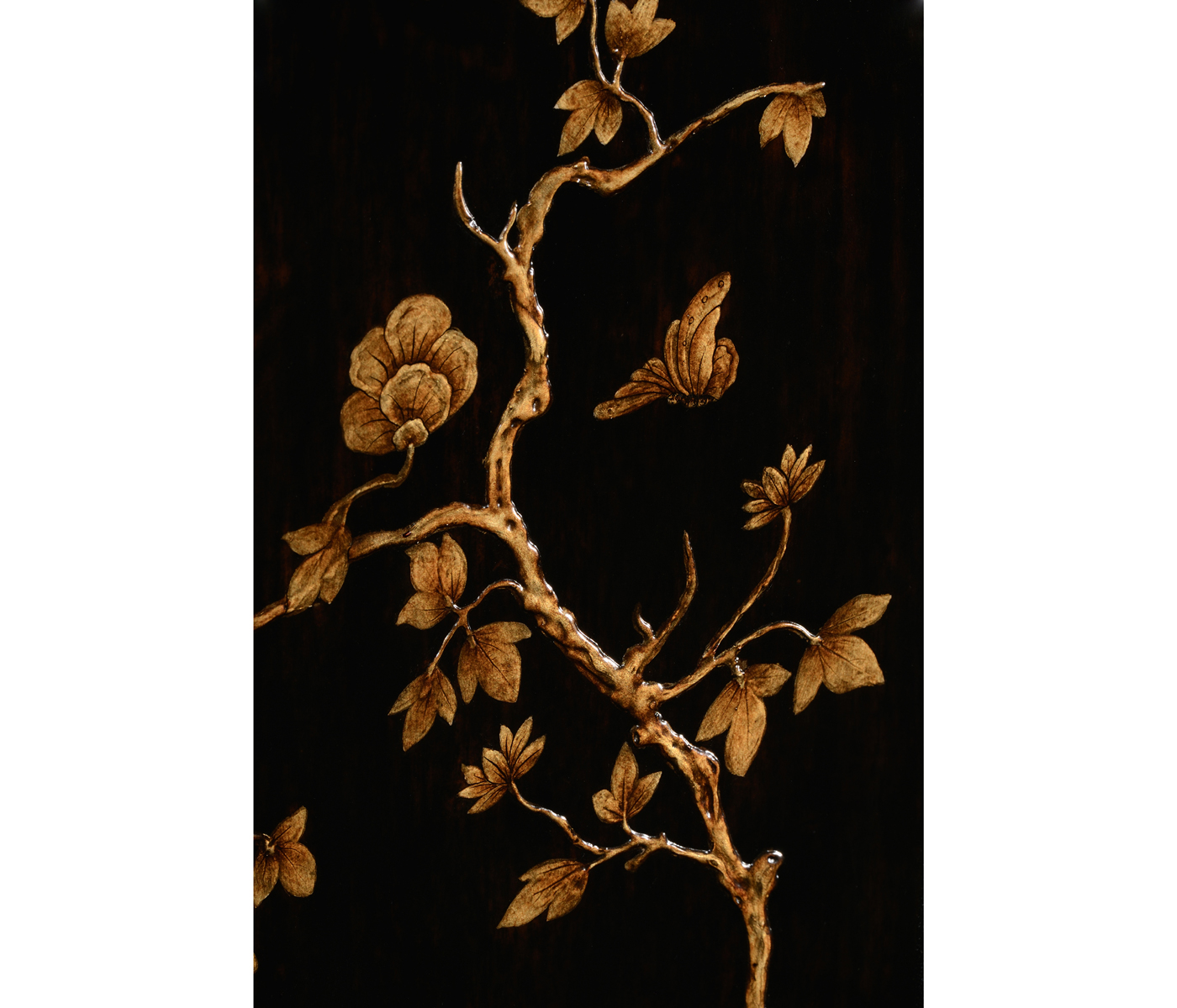 Queen Anne Walnut Bureau with Chinoiserie Interior & Panelled Doors