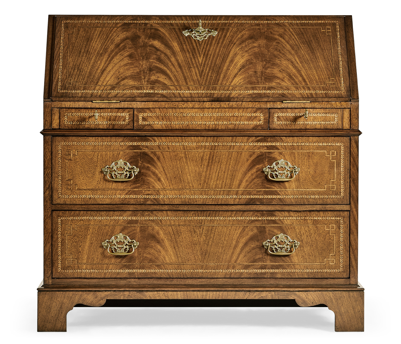Queen Anne Fall Front Walnut Bureau