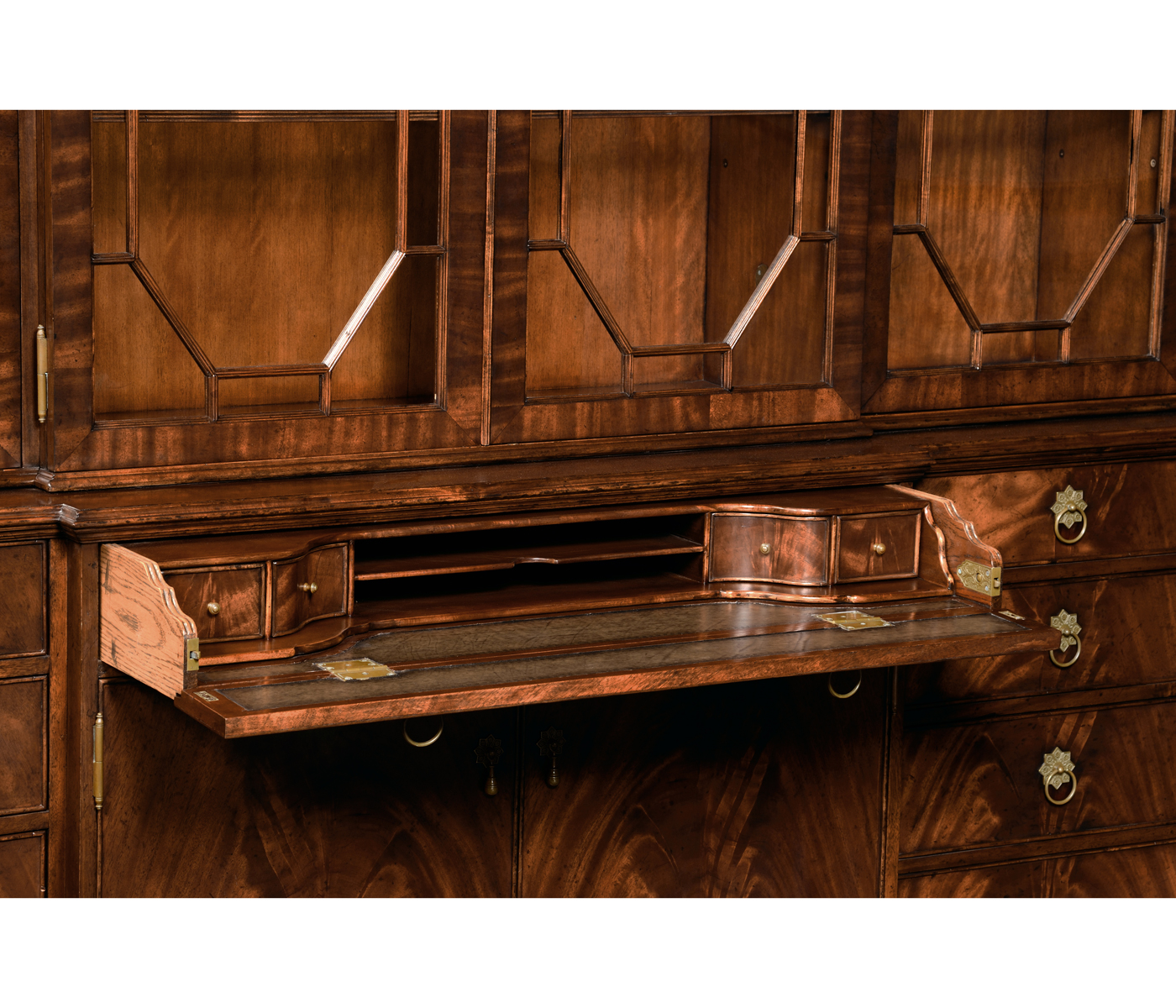 Buckingham Triple Mahogany Display Cabinet
