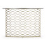 Interlaced Silver & Glass Demilune Console