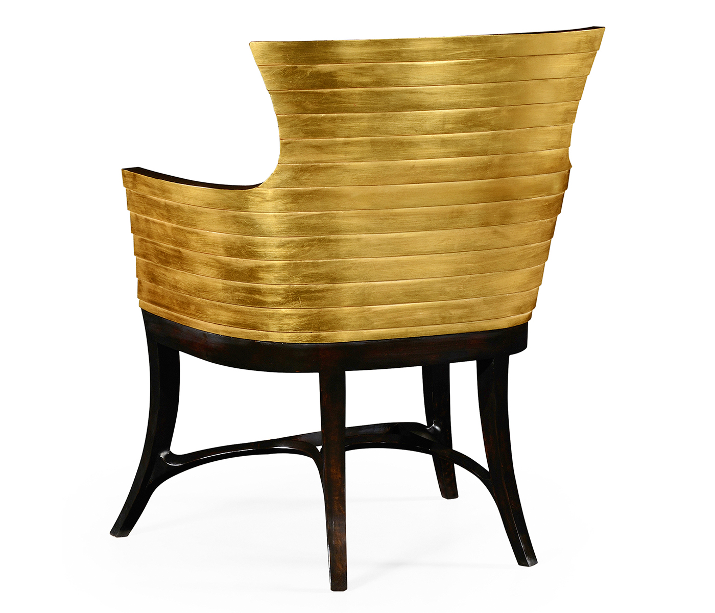 Stepped Gilded Tub Easy Chair