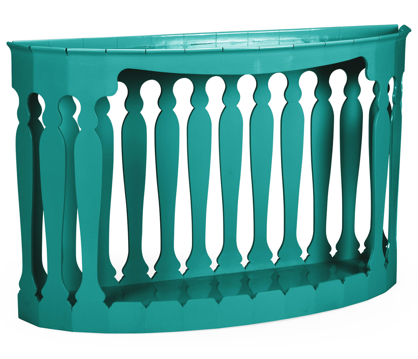 Moorish demilune console (no painting)