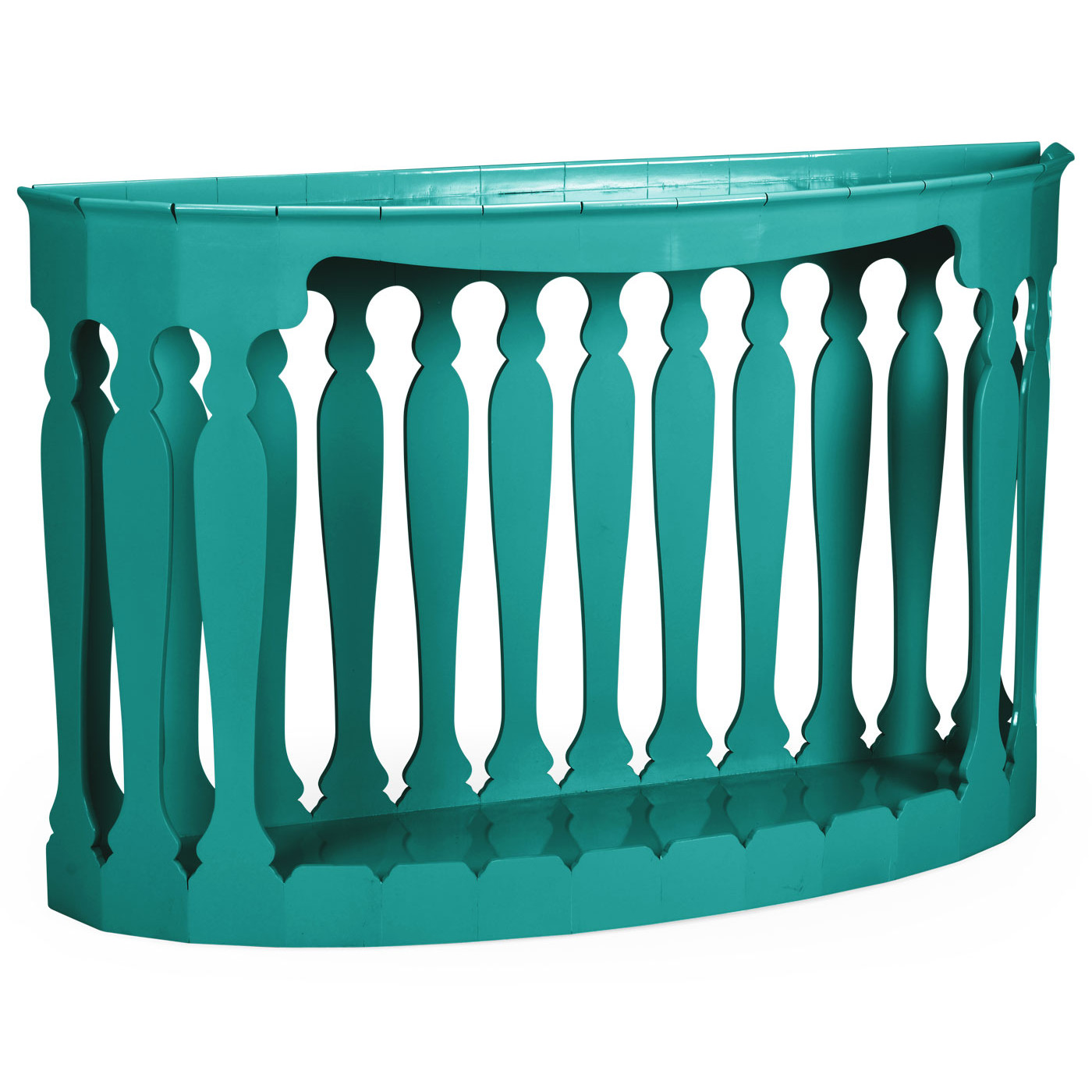 Moorish demilune console (no painting)