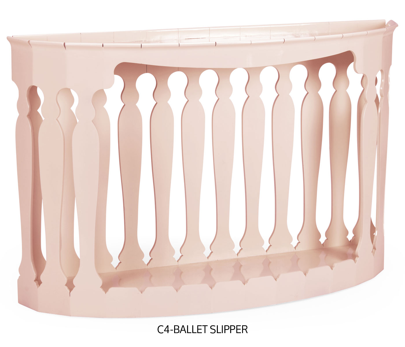 Moorish demilune console (no painting)