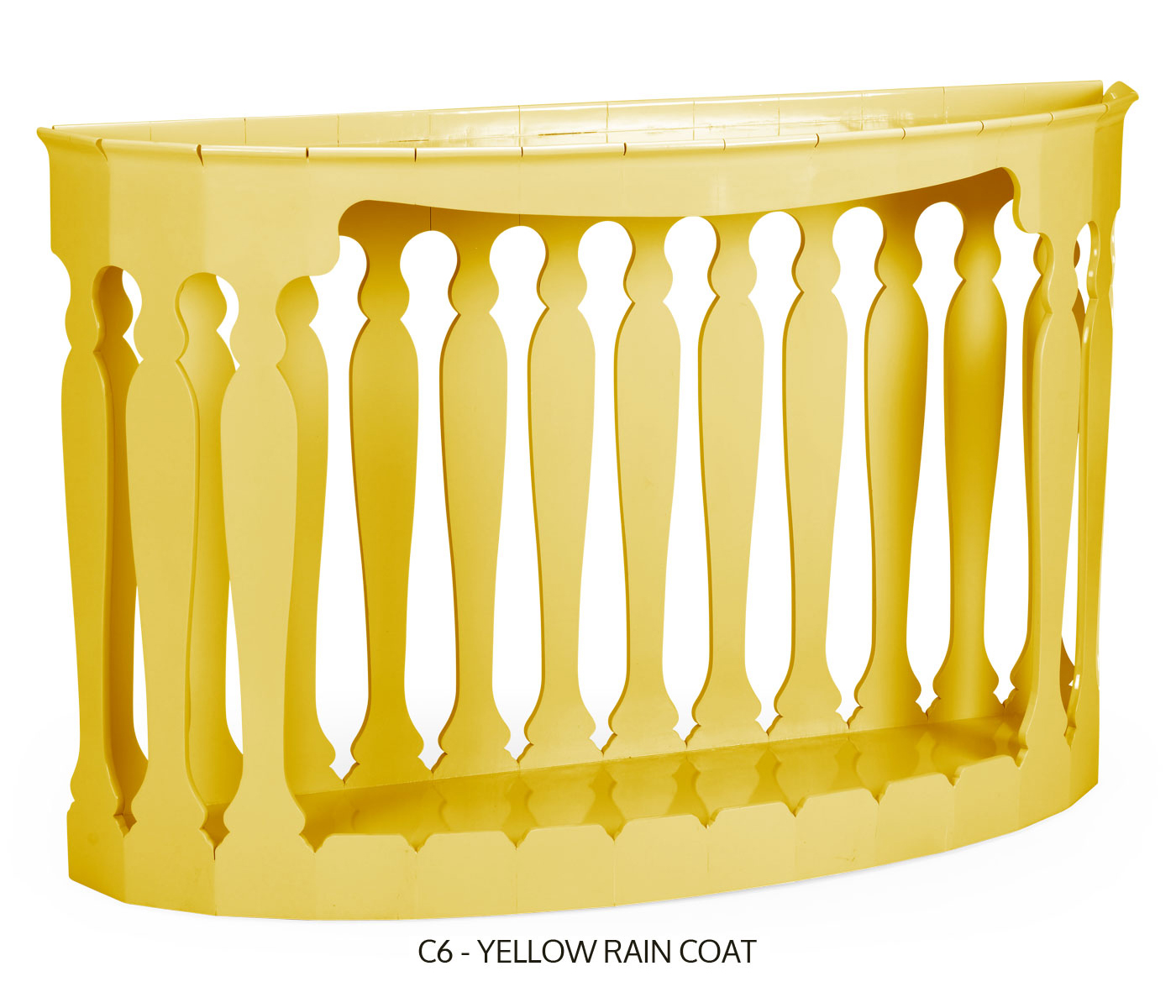 Moorish demilune console (no painting)