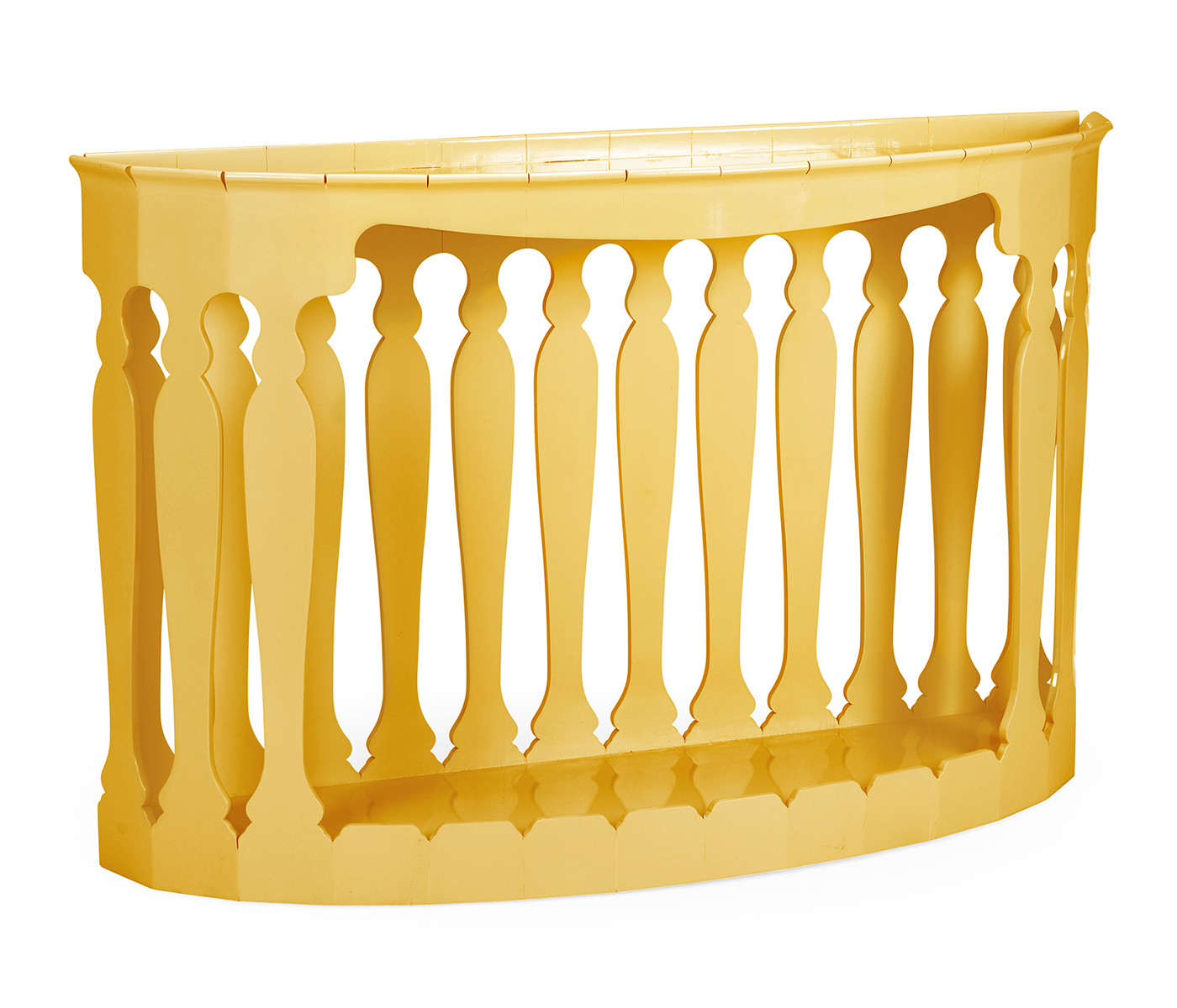 Moorish demilune console (Yellow rain coat)