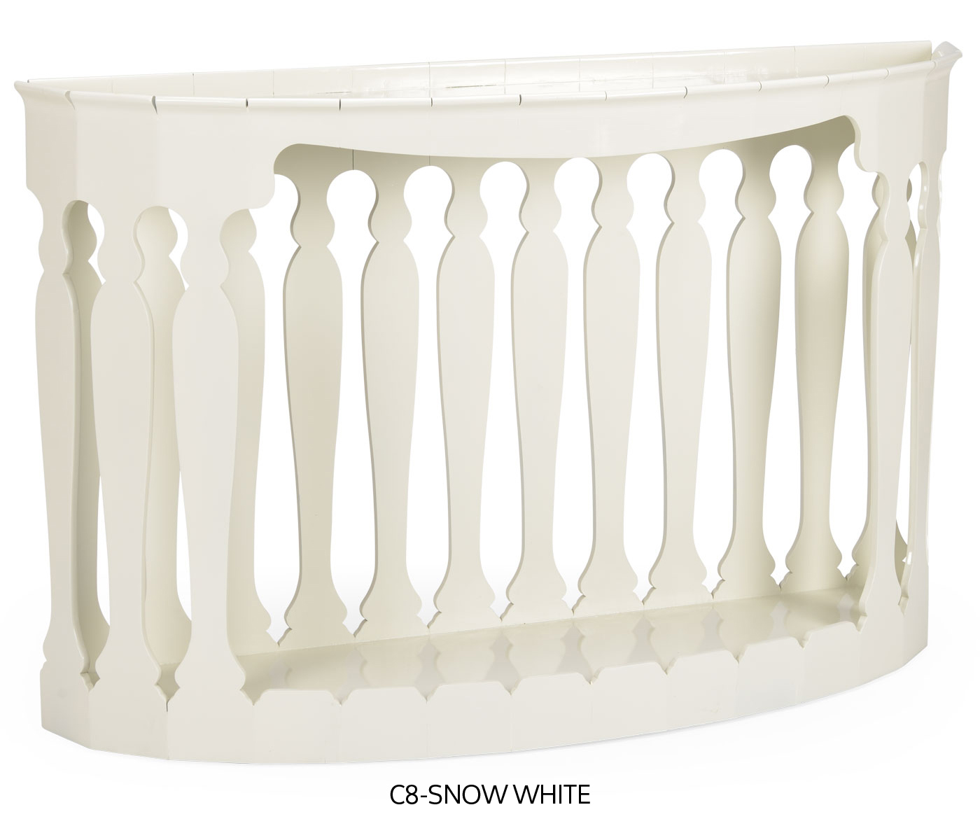 Moorish demilune console (no painting)