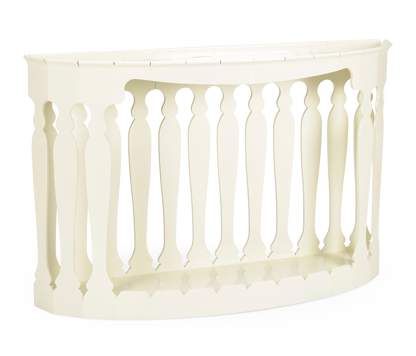 Moorish demilune console (Snow white)