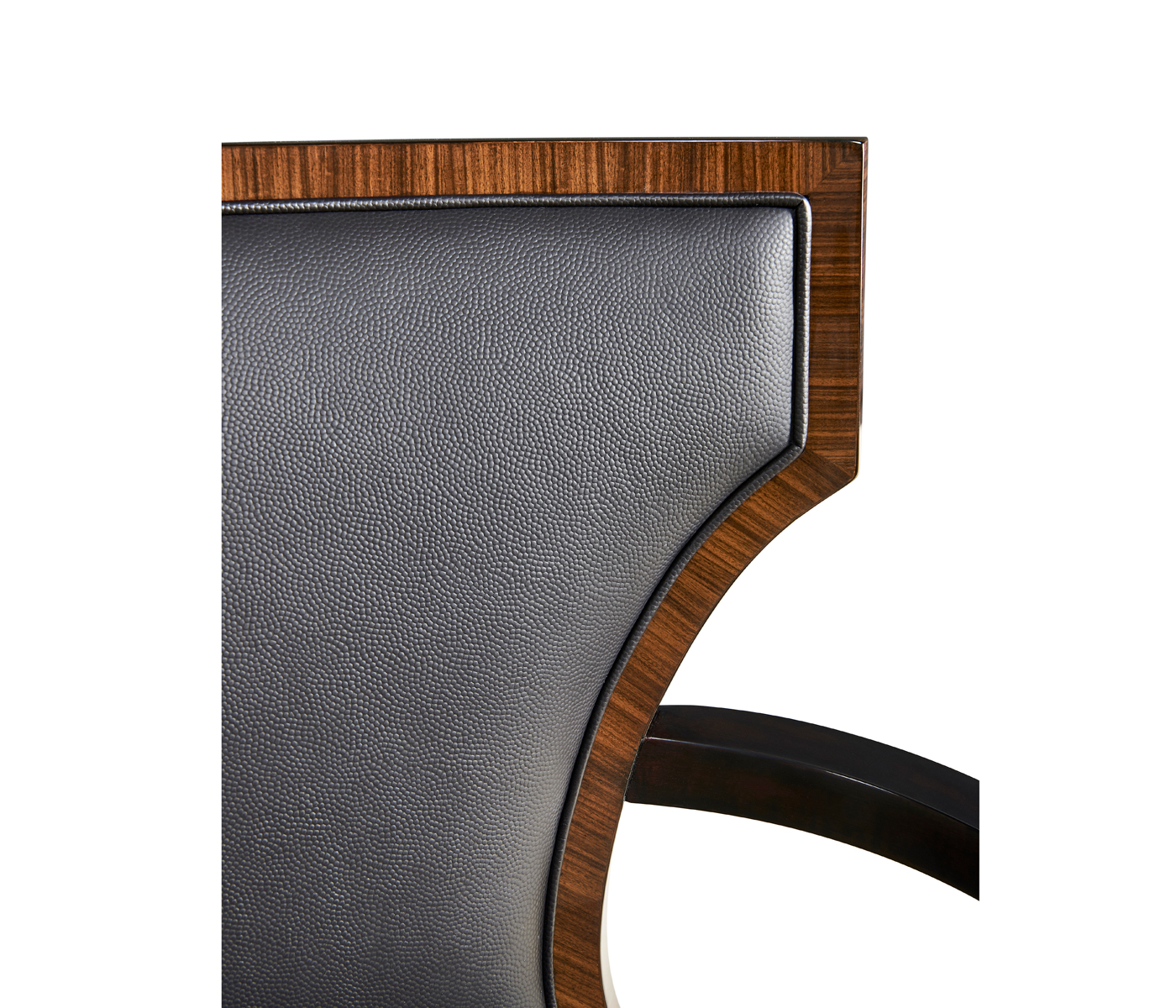 Full Back Art Deco High Lustre Santos Dining Arm Chair