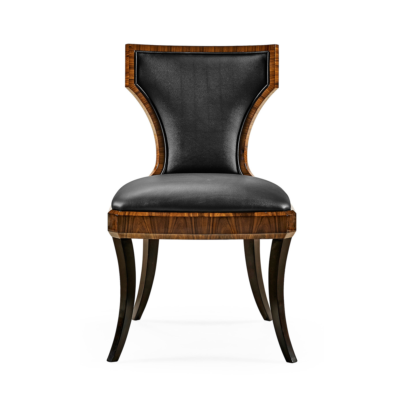 Full Back Art Deco High Lustre Santos Dining Side Chair