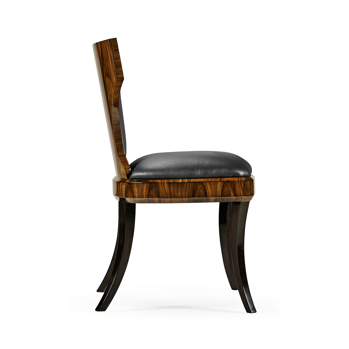 Full Back Art Deco High Lustre Santos Dining Side Chair